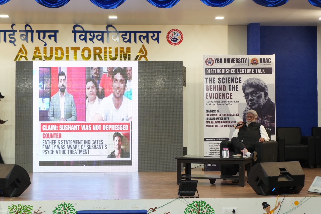 फॉरेंसिक विज्ञान के दिग्गज डॉ. हर्ष शर्मा ने YBN में साझा किया अपराध जांच का वैज्ञानिक अनुभव - header image